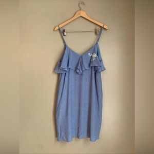 Everly Blue Dress Spaghetti Strap Blue My Mind Summer